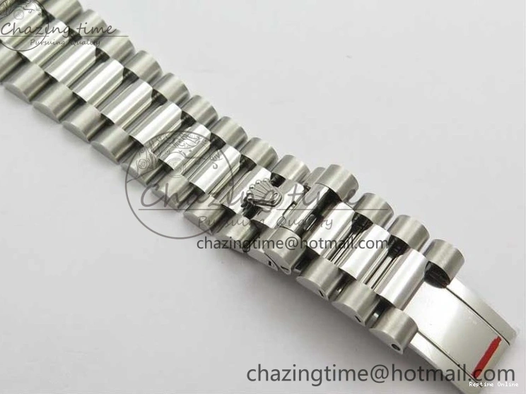 0114 Affordable Day-Date 40mm 228239 BP New Dial Version 904 SS Green Stick Markers Dial on SS President Bracelet A 2817